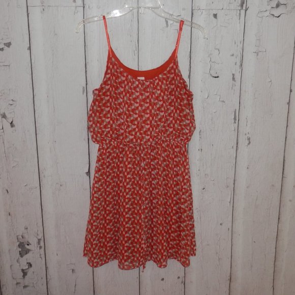 Bird Cage Women's Medium Blouson Adjustable Strap Sheer Overlay Fully Lined 3569 - Picture 6 of 12